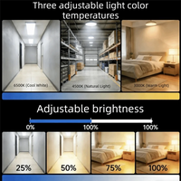 Motion Sensor LED Ceiling Light Remote Control Dimmable Body Sensor Light Automatic Rechargeable Motion Activated Light Closet