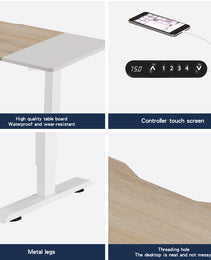 Electric Standing Desk Height Adjustable Desk For Home And Office Computer Table Gaming Desk Modern Luxiury Table 55  Lift-up Desk