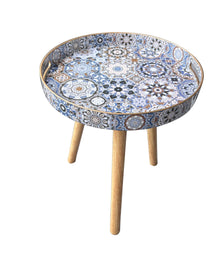 Small Side Table With Three Detachable 40cm Wooden Legs