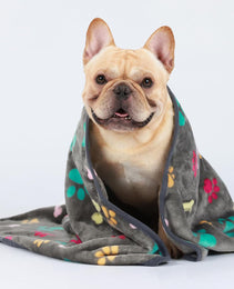 Pet Blanket Dog Cat Pad Warm Blanket Confetti Bone Dog's Paw Blanket