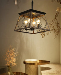 Farmhouse Chandelier 4 Lights Vintage Antique Chandelier Lamps
