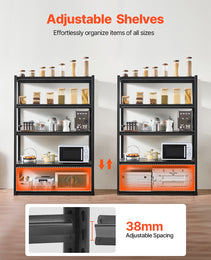 Storage Shelves 24 D X 48 W X 72 H 5-tier Garage Storage Shelving