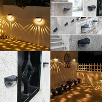 LED Solar Light Outdoor Wall Lamps Energy Garden Lamps Waterproof Solar Fence Lamp Christmas Decoration Festoon Led Light