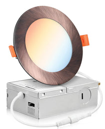 4" Downlight Slim Panel Bronze RD 6000K