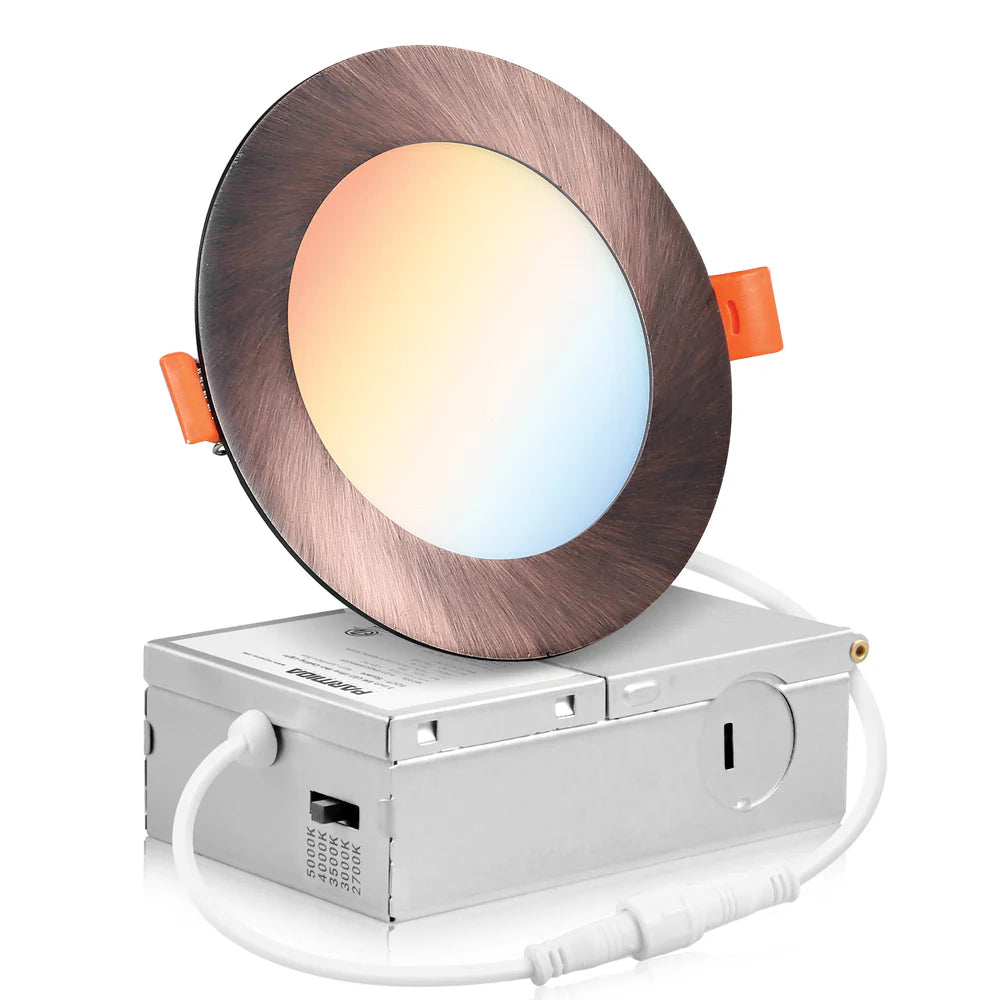 Premium 6 Round Downlight RD 15W - AOM - 5CCT - Versatile 5 Color Temperature Selectable LED Light for False Ceiling, Energy-efficient & Long-lasting.