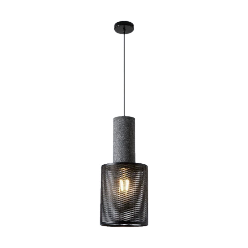 Terra 1-Light E27 Iron and Cement Indoor Pendant Ceiling Light