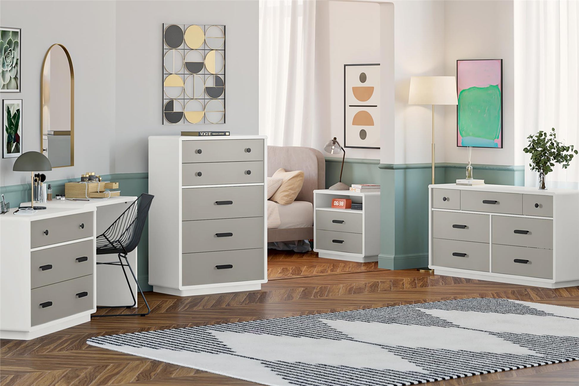 Valencia 7-Drawer Wide Dresser