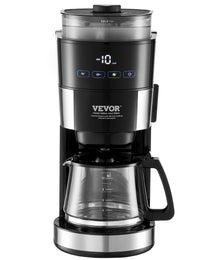 10-Cup Precision Drip Coffee Maker – 3 Brew Strength Modes & 1.5L High-Capacity Glass Carafe