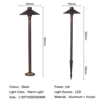 Modern LED Lawn Light Outdoor Waterproof Lighting Aluminum Villa Courtyard Landscape Lights Park Garden Pathway Bollard Lamps