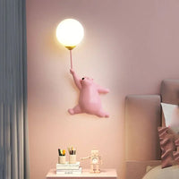 Cartoon Polar Bear LED Sconce Light Creative Wall Lighting Lampe Murale for Family Theme Hotel Kid Children Bedroom Wall Lamps