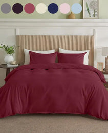 Serta Simply Clean Solid Duvet Cover King