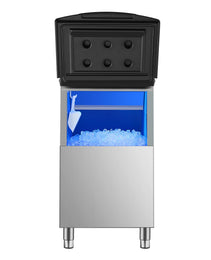 Commercial Ice Maker Storage Bin 250lbs Capacity Stainless Steel Ice Storage Bin