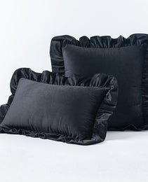 Nordic Velvet Lace Throw Pillows With Upholstered Living Room Sofa