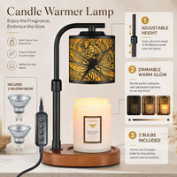 Candle Warmer Lamp with Timer Dragonfly Electric Candle Lamp Warmer