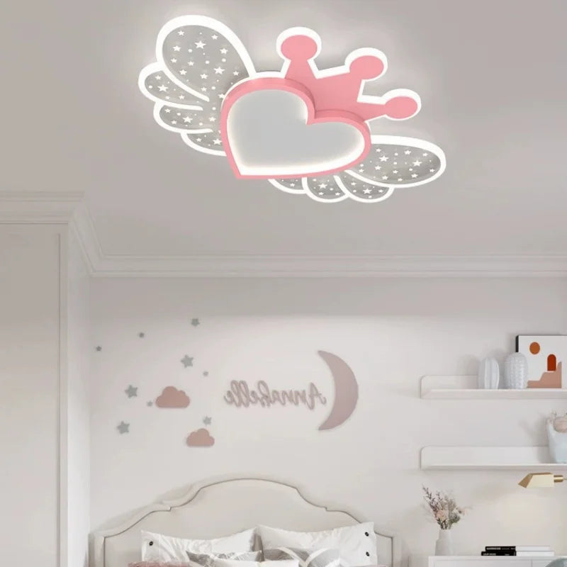 Nordic Creative Butterfly LED Ceiling Lamp Restaurant Living Room Bedroom Children Room Romantic Chandelier Home Lighting Decor
