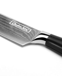 Qulajoy 8 Inch Chef Knife, Ultra Sharp Japanese Damascus VG-10 Blade,Professional Kitchen Knife With Ergonomic G10 Handle And Sheath