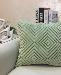Home Decorative Sofa Throw Pillows Flannel Cushion Cover
