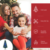 6-ft Pre-Lit Douglas Fir Christmas Tree – Multicolor – CJ product view 2
