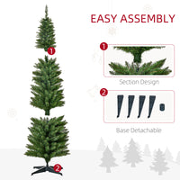 6-ft Pre-Lit Slim Noble Fir Christmas Tree – CJ product view 3