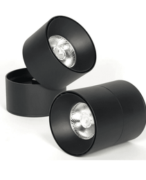 LED Cylinder Light - Angle 24° 36° - CCT - 10W - Black Housing