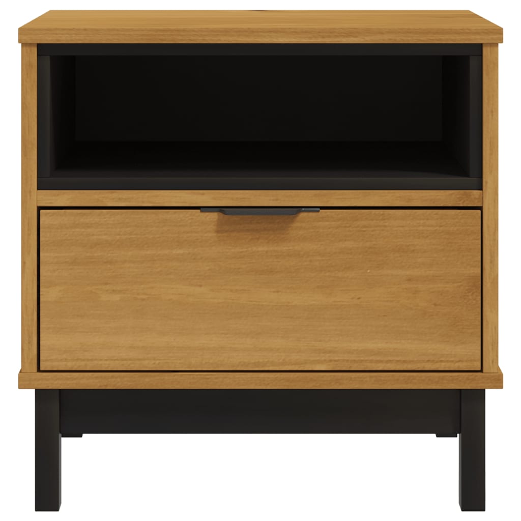 FLAM side table 50x50x50 cm solid pine wood
