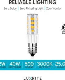 LED Bulb - E12 3000K 4.2W - 120V Luxrite