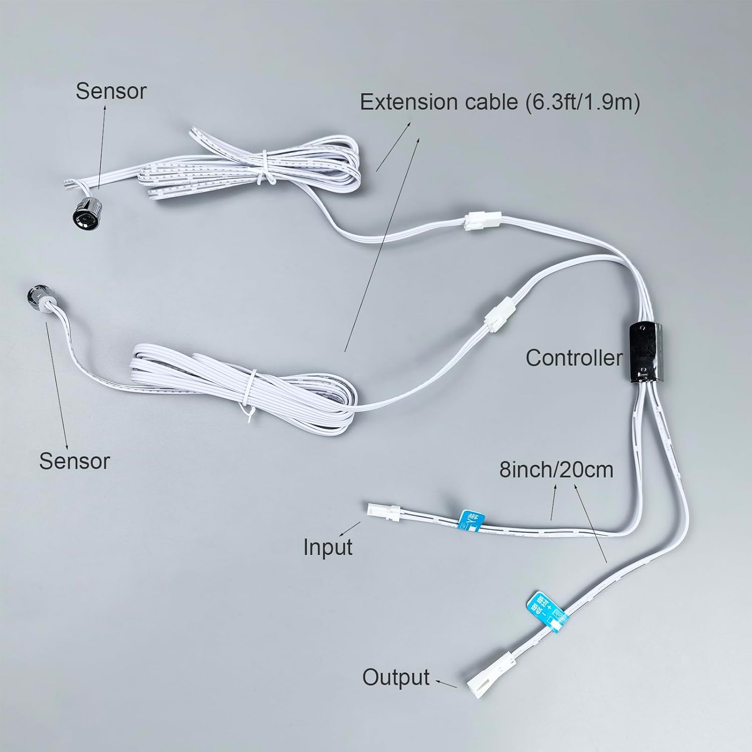 Motion Sensor for Cabinets and closets - 12V - 24V (Double Sensors)