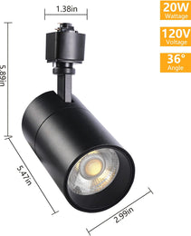 LED Track light 20W - Black - 3CCT - AZ