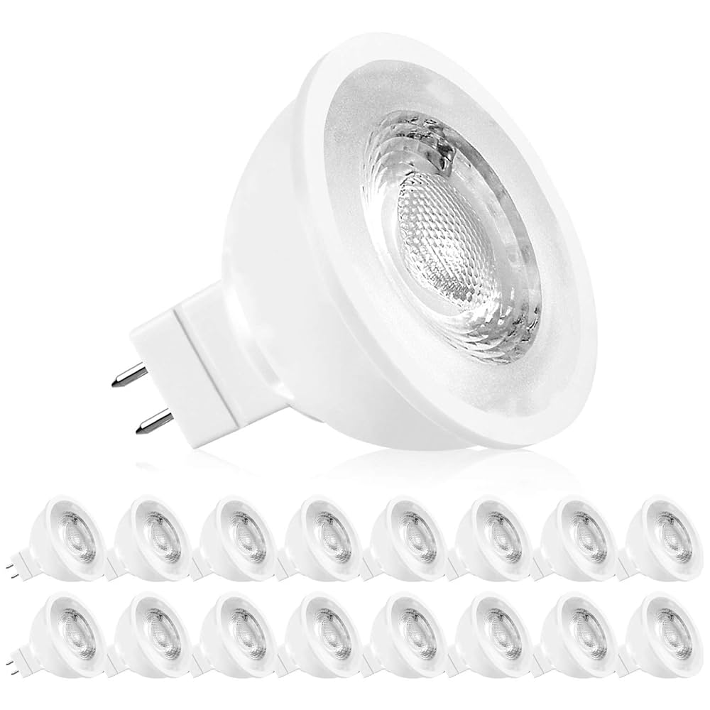 Luxrite MR16 LED Bulb - 6.5W Energy-Saving, Cool White 5000K 12V , Dimmable Spotlight | Illuminate Your Space with Style!