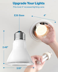 PAR20 LED Bulb - High Brightness, 800 LM, 8W (50W Equivalent) - 3000K - DIM