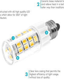 LED Bulb - E12 3000K 4.2W - 120V Luxrite
