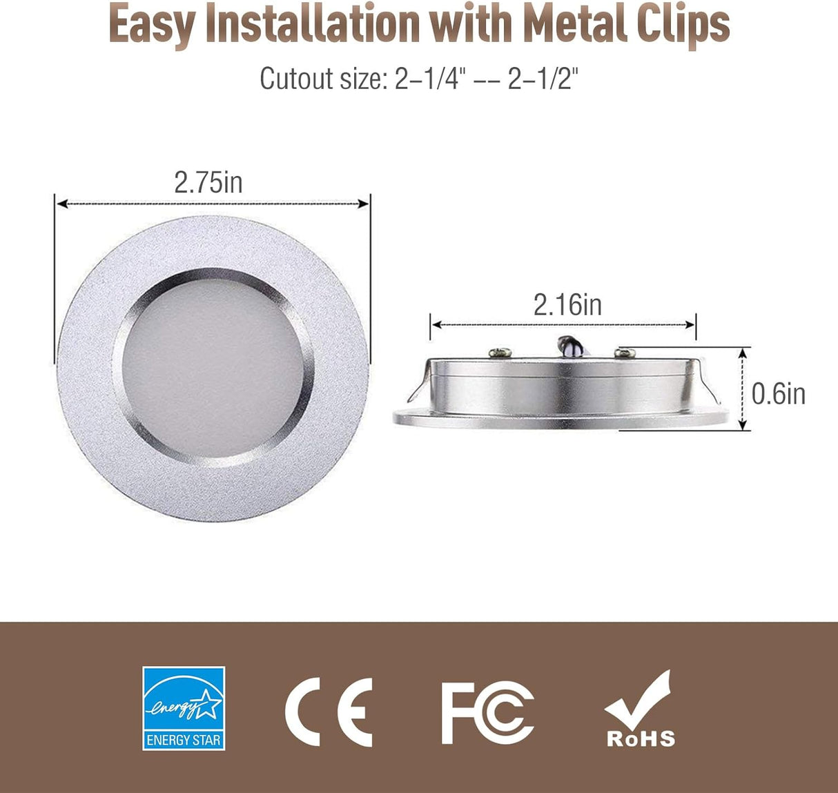 3" Puck Light 12V CCT AZ
