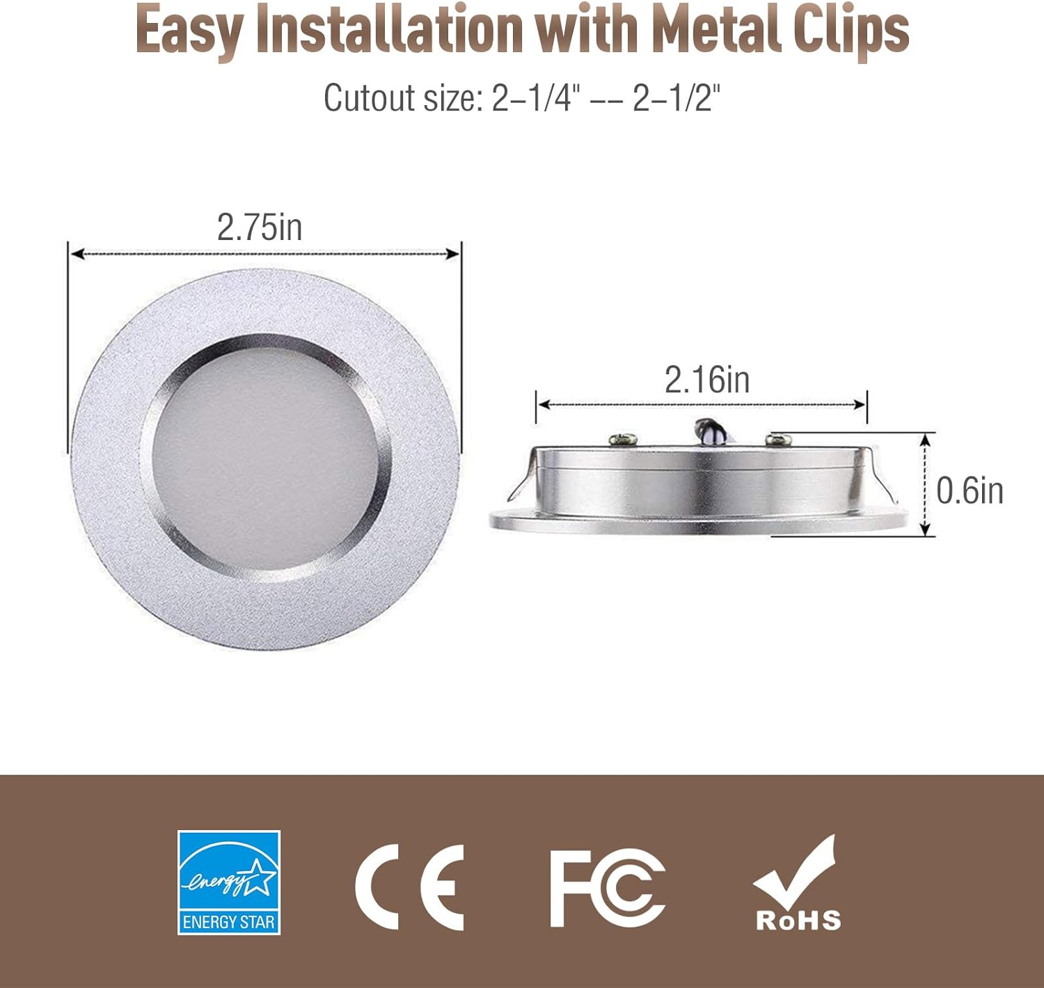 3" Puck Light 12V CCT AZ