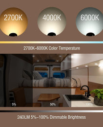 3" Puck Light 12V CCT AZ