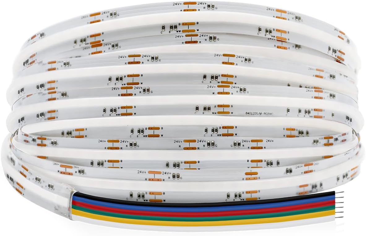 Strip LED COB IP65 RGBCCT - 24V  - 16.4FT 21W/m