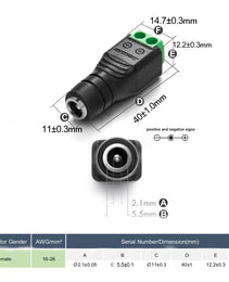 Power Up with Confidence: Premium DC Power Jack Adapters - Plug Reliable and Versatile Solutions for Your Electronics!