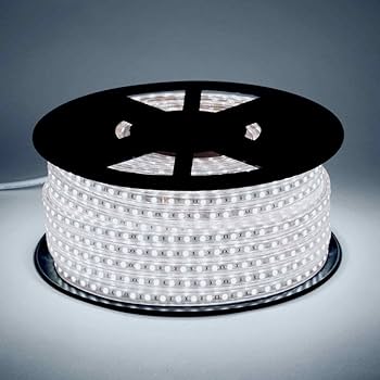Dazzling 50m - 160FT - Cold White LED Strip Light 110V - Perfect for Any Space!