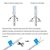 Motion Sensor for Cabinets and closets - 12V - 24V (Double Sensors)