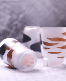 Creative Cute Cat Paws Glass Tiger Paws Mug Office Coffee Mug Tumbler Personality Breakfast Milk Porcelain Cup Gift