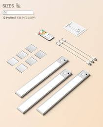 LED Motion Sensor Cabinet Light 1 ft (3pieces)