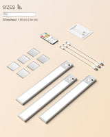 LED Motion Sensor Cabinet Light 1 ft (3pieces)