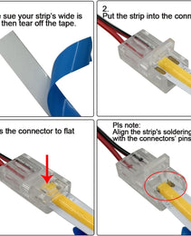 Middle Strip to wire Connector for COB Light - New