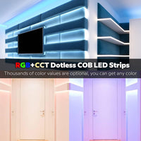 Strip LED COB IP65 RGBCCT - 24V  - 16.4FT 21W/m