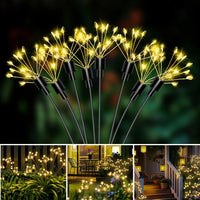 Solar-Powered Dandelion Fairy Firework String Lights Lighting Modes for Garden, Lawn, Camping, Party & Courtyard Decoration