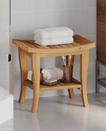 Bathroom Side Table 50x35x45 cm Solid Teak Wood