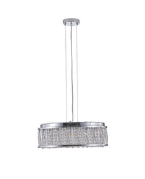 Modern Crystal Chandelier 19 Inches Aluminum Iron Round Ceiling Light Flush Mount Ceiling Light Fixture For Kitchen Island Dinning Bedrooms And Hallway   Bulb Not Included