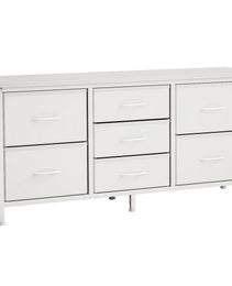 Drawer Dresser For Bedroom, Drawers With Wooden Top Metal Frame