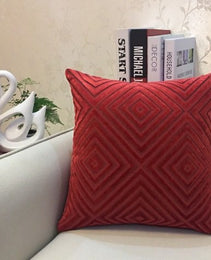 Home Decorative Sofa Throw Pillows Flannel Cushion Cover