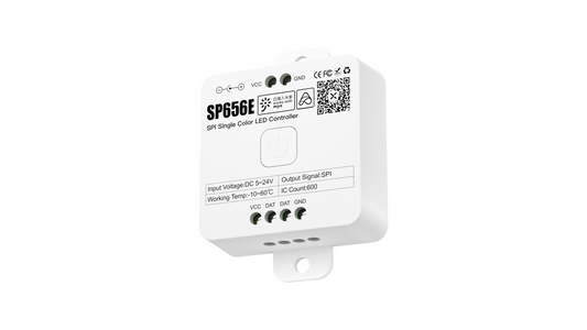 LED Strip Controller - Create Magic with Single Color - 5-24V | Digital Control RF 2.4G | IP20 Compatibility SP656E
