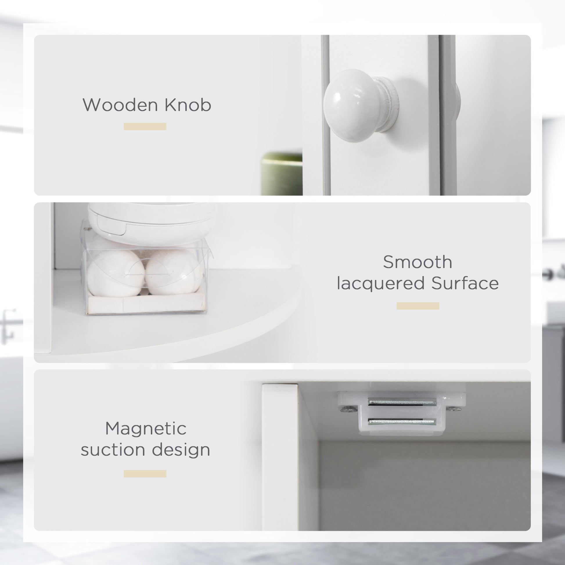 Bathroom Medicine Cabinet with Mirror, Bathroom Mirror Cabinet, Wall Mount Mirror Medicine Cabinet with Multiple Storage Shelves, White
